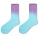 thumbnail image 1 of Mujeres Hombres Calcetines de algodón acanalados Harajuku Teñido Degradado Contraste Color Costura Hip Hop Deportes Béisbol Monopatín Medias de tubo medio informales, 1 of 5