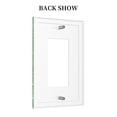 thumbnail image 4 of Kll Green Glitter Wall Plate,Gloss Finish,Standard Size 1 - 5" X 3", Polycarbonate Thermoplastic,Electric Receptacle Plug Covers, 4 of 8