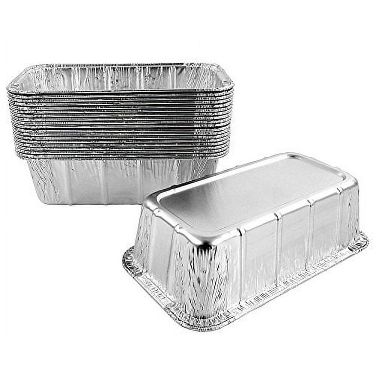 Disposable 2 lb Foil Loaf Pans | 8x4 Bread Pans, 50 Pack, Food Storage  Containers, Take Out Boxes, Perfect for Baking Bread and Street Treats