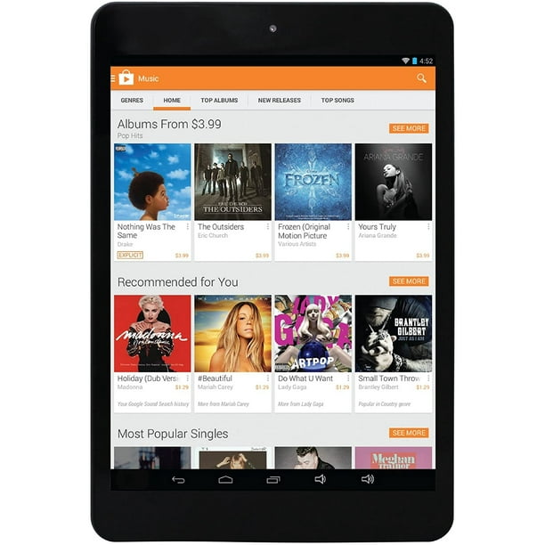 Rca Rct6573w23 8 Apollo 8 Inch 8 Gb Android 4 4 Kitkat Tablet Black Refurbished Walmart Com