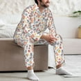 thumbnail image 7 of Sikiie Funny Chicken Mens Pajama Set, Soft Warm Long Sleeve Sleepwear, Cozy Button-Down Pjs for Men-X-Large, 7 of 7