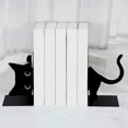 thumbnail image 4 of 1 Par de Sujetalibros de Metal con Diseño de , Decorativos, con Bordes Redondeados, para Oficina, Biblioteca o Decoración B, 4 of 5