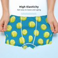 thumbnail image 3 of Yiaed Ball Tennis Print Boys' Boxer Briefs Cotton Casual Stretch Comfort Boys Boxers - Kids Boxer Briefs Underwear for Boys (6-18)-Medium, 3 of 5