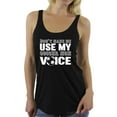 thumbnail image 1 of Awkward Styles Women's Don't Make Me Use My Soccer Mom Voice Graphic Racerback Tank Tops White Mother's Day, 1 of 4