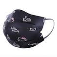 thumbnail image 2 of Mascarilla desechable de Hello Kitty para mujer, máscara facial de dibujos animados Kawaii, antipolvo, transpirable, 2 of 4