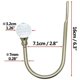 thumbnail image 2 of Curtain Tiebacks Wall Hooks U Metal Curtain Tiebacks, Metallic Curtain 2 Pack (Silver), 2 of 5