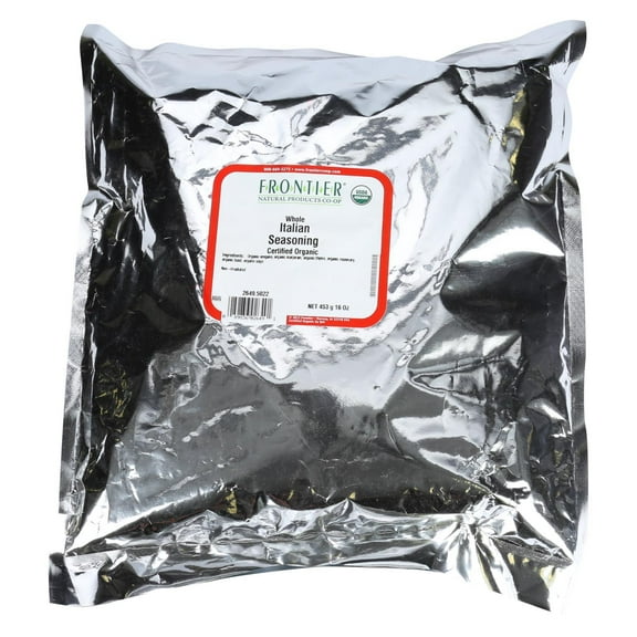 Frontier Natural Products Organic Whole Italian Seasoning, 1 Lb