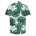 thumbnail image 4 of ZCFZJW Big and Tall Regular Fit Hawaiian Shirts for Men Trendy Summer Tropical Palm Tree Print Short Sleeve Button Down Graphic Beach Holiday Vacation Tees Shirt Tops Multicolor#01 XXL, 4 of 5