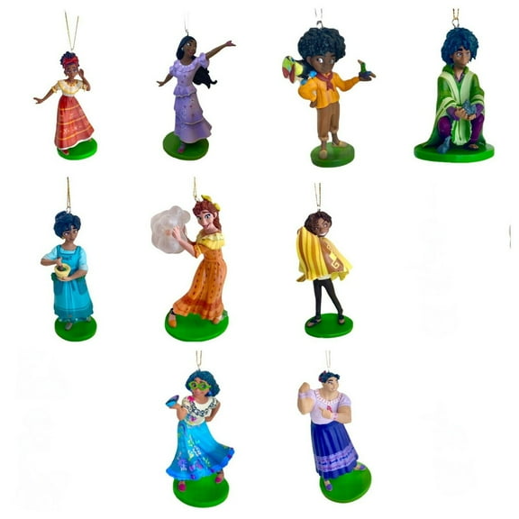 Encanto Madrigal Set Of 9 PVC Ornament Set Figure Figurine 3” Holiday Charm New