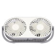 thumbnail image 1 of Mini Ventilador De Escritorio, Diseño De Rejilla De Carga USB, Rotación De 360°, Ventilador Doble, Hoja De Ventilador Doble Para El Hogar Para Escritorio Para Dormitorio ANGGREK Otros, 1 of 8