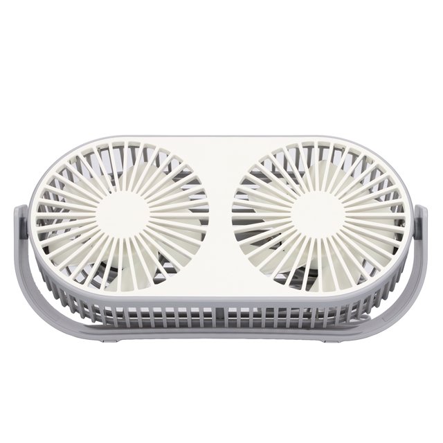 Mini Ventilador De Escritorio, Diseño De Rejilla De Carga USB, Rotación De 360°, Ventilador Doble, Hoja De Ventilador Doble Para El Hogar Para Escritorio Para Dormitorio ANGGREK Otros