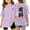 Purple, variant on LUOGENLI Girls' Solid Shirts Letter Print Casual Short Sleeve Tops Comfortable Tee Shirts for Teen Toddler Brick Red Size 13-14 Years