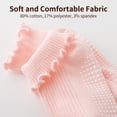thumbnail image 5 of Yawlsow 12 Pack Toddler Socks with Grips, Non-Slip Ruffle Ankle Socks for Baby Girls, Size 3M-5T, 5 of 7