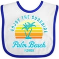 thumbnail image 3 of Inktastic Summer Enjoy the Sunshine Palm Beach Florida in Blue Boys or Girls Baby Bib, 3 of 4