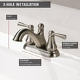 thumbnail image 4 of Delta Faucet Haywood 2-Handle Centerset Bathroom Faucet with Drain Assembly, Stainless 25999LF-SS, 4 of 5