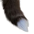 thumbnail image 2 of Yibooy Huge Fluffy Faux Fur Fox Tail Keychain Fur Pendant for Women Girl(Silver Fox), 2 of 8