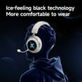 thumbnail image 5 of MCHOSE X9 Wireless Gaming Headset Tri-model 7.1 Surround Sound Noise Canceling Mic Low Latency Lightweight E-sports Headphones,Red, 5 of 6