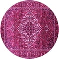 thumbnail image 1 of Ahgly Company Indoor Round Persian Pink Traditional Area Rugs, 3' Round, 1 of 4