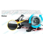 12V DC Fresh Water Pressure Diaphragm Pump with Hose Clamps Self Priming er Pump with Pressure Switch 4 L/Min 0.7 GPM 70 PSI for RV Camper Marine Boat Lawn