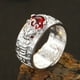 thumbnail image 1 of Anillo Feng Shui Pixiu Mantra para la Protección de la Riqueza • Joyería Budista Hecha a Mano • Acabado Pulido • Ajuste Ajustable para Hombres y Mujeres, 1 of 3