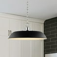 thumbnail image 3 of 60/7485 Nuvo Lighting Colony - 1 Light Medium Pendant In Mid-Century Modern Style-8.13 Inches Tall and 19.88 Inches Wide-Matte Black/Polished nickel, 3 of 6