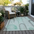 thumbnail image 6 of Addison Rugs Chantille Indoor/Outdoor Transitional Geometric Seafoam Washable Rectangle Rug, 10' x 14', 6 of 6