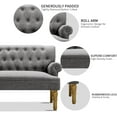 thumbnail image 3 of Rosevera Drennan Loveseat Sofa for Living Room, Couch in a Box, Sofa para Sala, Love Seats Furniture, Long Couches, Settee, Textile Gray, 3 of 7