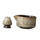 thumbnail image 4 of Juego de 2 cuencos de cerámica para matcha con pico vertedor Café, 4 of 9