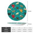 thumbnail image 2 of Yiaed Cute Hens And Rooster Print Bone China Decorative Plate Ceramic Dinner Plates Art Crafts with Display Stand-7in, 2 of 6