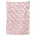thumbnail image 2 of Cloud Tablecloth, Continuous Fluffy Cumulus Blush Tones Sky Cartoon, Rectangle Satin Table Cover Accent for Dining Room and Kitchen, 60" X 84", Pale Pink Charcoal Grey, by Ambesonne, 2 of 2