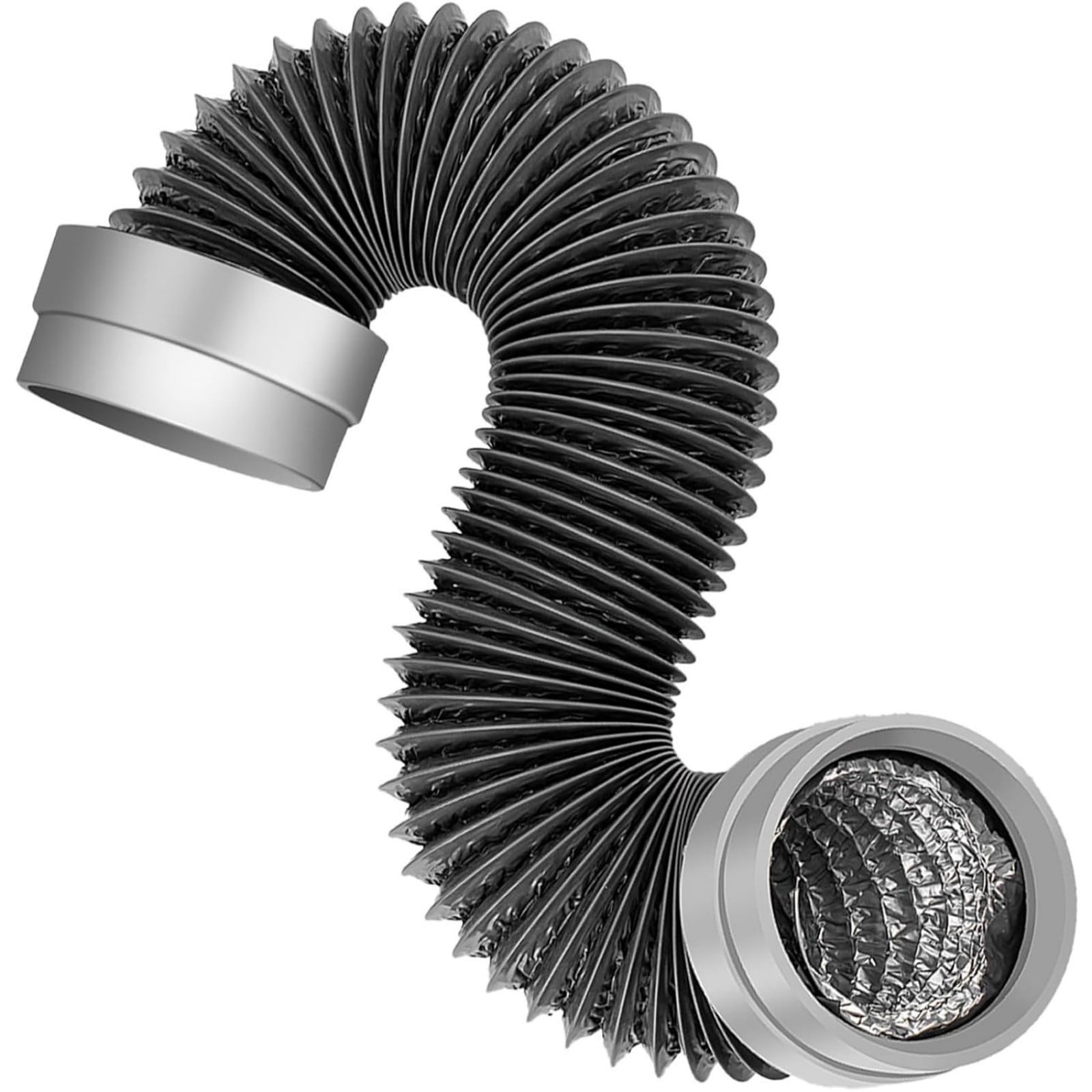 High Execution 4 Inch Dryer Exhaust Hose Highlighting Flexible Washer and PVC Coating for Quiet Moves Feet Length