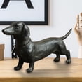 thumbnail image 3 of Adorno de perro salchicha de resina, estatua de perro salchicha, adorno de perro, estilo antiguo coleccionable, 3 of 5