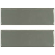 MSI Urbano Graphite 4 in. x 12 in. Glossy Ceramic Bullnose Wall Tile (12 lin. ft./Case)