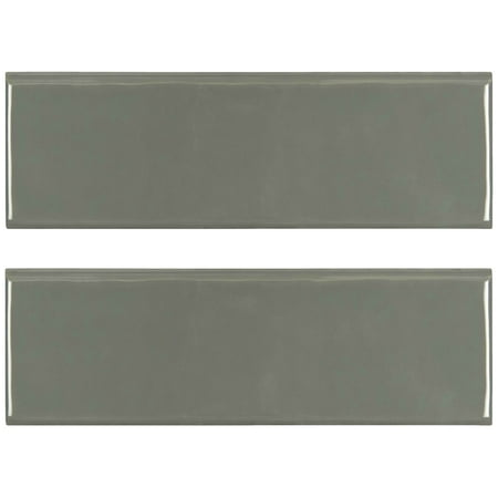 MSI Urbano Graphite 4 in. x 12 in. Glossy Ceramic Bullnose Wall Tile (12 lin. ft./Case)