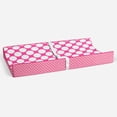 thumbnail image 5 of Bacati - Mix N Match Chevron/Dots Pink Girls Quilted Changing Pad Cover, 5 of 23