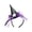 Purple, variant on Gothic Cozy Spooky Witch Hat Headband Stretchy Flexible Fit Adult Cosplay Accessory For Party Show Fall Holiday Decor