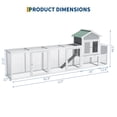 thumbnail image 3 of Outdoor Chicken Coop – Spacious Wooden Poultry House for 4-6 Hens (580 Model, Weather-Resistant with Run & Nesting Box), 3 of 7