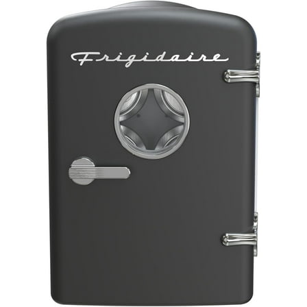 Restored Frigidaire 6 Can/4L Mini Personal Retro Fridge Cooler EFMIS229-BLACK