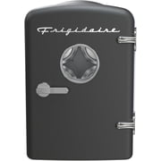 Restored Frigidaire 6 Can/4L Mini Personal Retro Fridge Cooler EFMIS229-BLACK