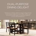 thumbnail image 7 of Maven Lane Sasha Round Wooden Dining Table in Weathered Brown Finish, 7 of 7