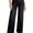 Black, variant on DOKOTOO Women's Wide Leg Jeans Trendy High Waist Center-Seam Straight Leg Raw Hem Baggy Loose Boyfriend Stretchy Denim Pants