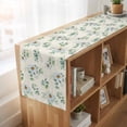 thumbnail image 6 of Table Runners 72 Inches Long Dress Scarves, Daisy Farmhouse Kitchen Table Runner, Coffee Tablerunners, Spring Floral Eucalyptus Leaves Botanical Beige 14x72 Inch, 6 of 9