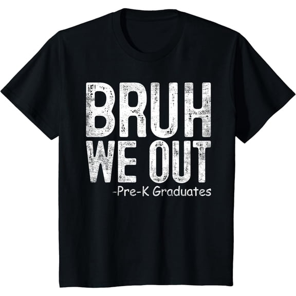 Kids Bruh We Out Pre-K Preschool Graduation 2024 Grad Gifts T-Shirt