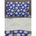 thumbnail image 3 of Ladybug Comforter & Sham Bedding Set, Bees Happy Season Bugs with Chamomiles Playroom Theme, 3 pcs Duvet Set Microfiber Filling Quilt, 5 Sizes, Navy Blue White Yellow, by Ambesonne, 3 of 4