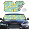 thumbnail image 2 of Haiem Yellow Lemon Car Windshield Sun Shade - Blocks UV Rays Sun Visor Protector, Sunshade to Keep Your Vehicle Cool, Universal Fit SUV Van Sedan-Small, 2 of 7