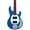 Toluca Lake Blue, variant on Sterling by Music Man SUB Series StingRay RAY4 HH Electric Bass Guitar - Toluca Lake Blue