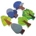thumbnail image 2 of ColoMX 6 uds., pista de tren de madera, decoración de árbol, pista, accesorios de tren de madera, pista de tren de madera, árbol, accesorios de juguete, 2 of 7
