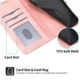 thumbnail image 4 of Wallet Case for Xiaomi Redmi A7 Pro Flip Phone Case with Card Slots, Cash Pocket, Kickstand, Magnetic Closure & Wrist Strap, TPU Soft Shell Cover Pink, 4 of 6