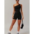 thumbnail image 5 of Yoga Clothing Fitness Quick-Dry Workout Tank Top Female Running Shockproof Gym Vest Women Single Shoulder Sports Bra, 5 of 6