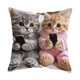 thumbnail image 2 of Uuiauoio Cat Pillow Covers 18x18, Cats Lovers Lady Gifts, Cat Gifts for Mom Mother's Day, Cats Decorative Pillow Covers for Home Bedroom Living Room Office Decor, 2 of 6